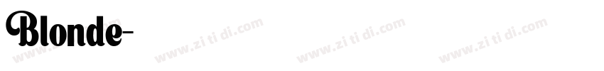 Blonde字体转换