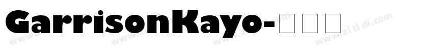 GarrisonKayo字体转换