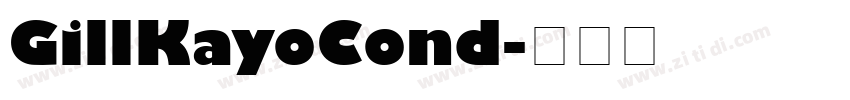GillKayoCond字体转换