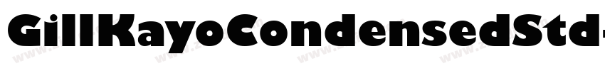 GillKayoCondensedStd字体转换