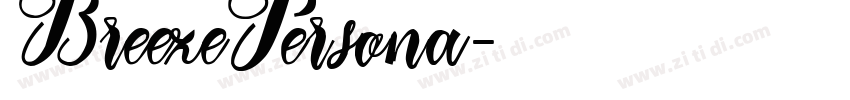 BreezePersona字体转换