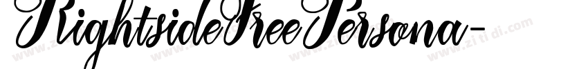 RightsideFreePersona字体转换
