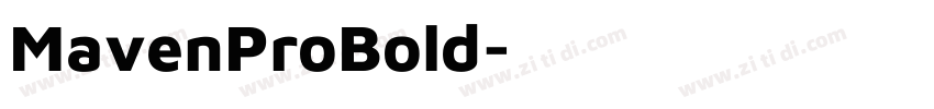 MavenProBold字体转换