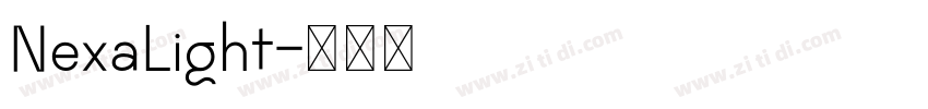 NexaLight字体转换