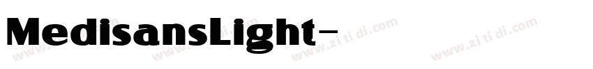 MedisansLight字体转换