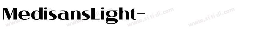 MedisansLight字体转换