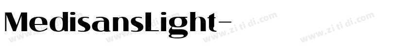 MedisansLight字体转换