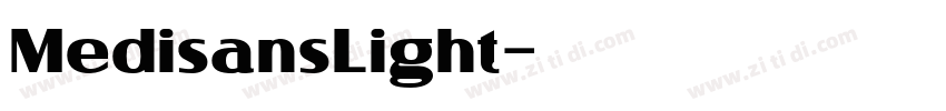MedisansLight字体转换