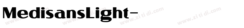 MedisansLight字体转换