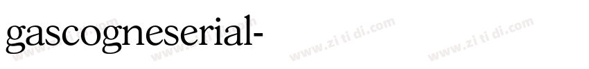 gascogneserial字体转换