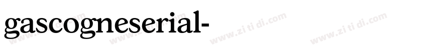 gascogneserial字体转换