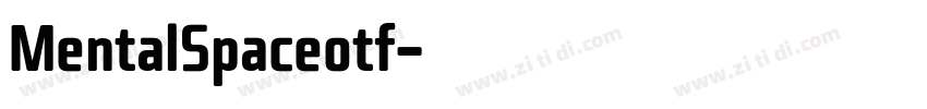 MentalSpaceotf字体转换