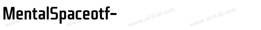 MentalSpaceotf字体转换