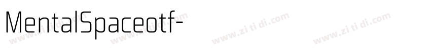 MentalSpaceotf字体转换