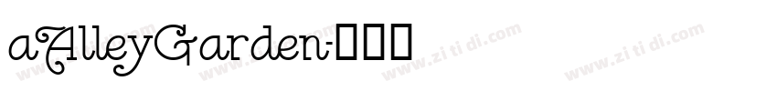 aAlleyGarden字体转换