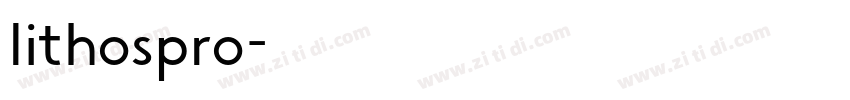 lithospro字体转换