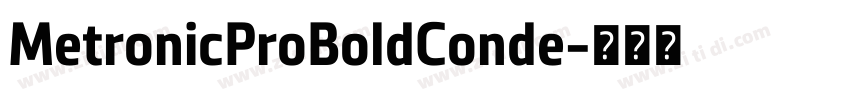 MetronicProBoldConde字体转换