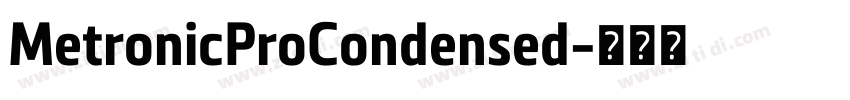 MetronicProCondensed字体转换