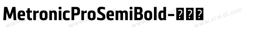 MetronicProSemiBold字体转换