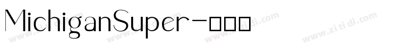 MichiganSuper字体转换