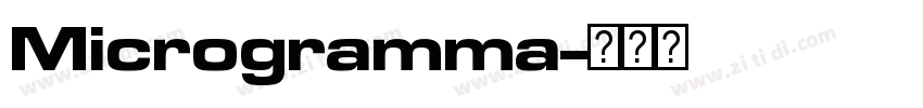 Microgramma字体转换