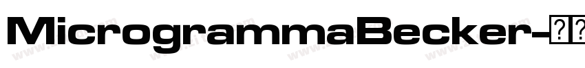 MicrogrammaBecker字体转换