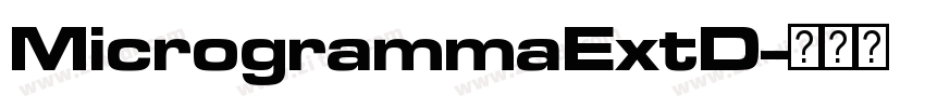 MicrogrammaExtD字体转换