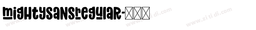 MightySansRegular字体转换