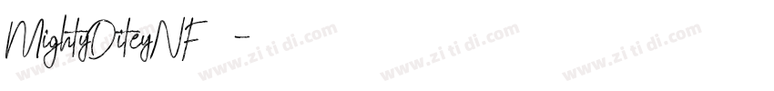MightyDiteyNF字体转换