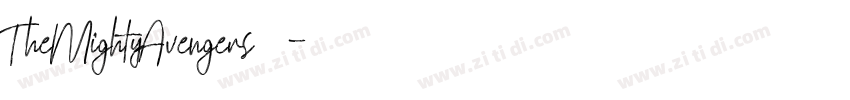 TheMightyAvengers字体转换