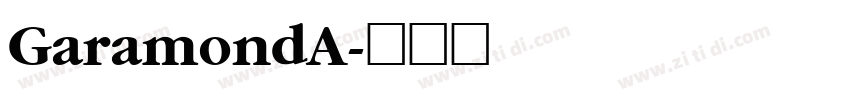 GaramondA字体转换