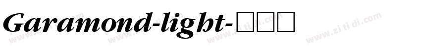 Garamond-light字体转换