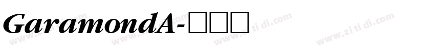 GaramondA字体转换