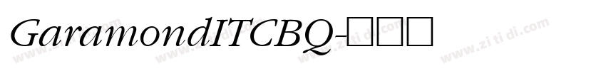 GaramondITCBQ字体转换