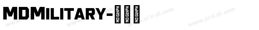 MDMilitary字体转换