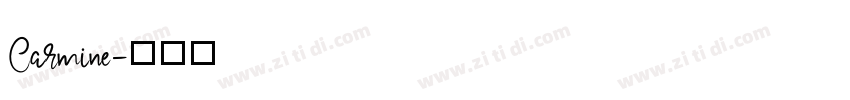 Carmine字体转换