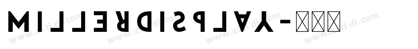 millerdisplay字体转换