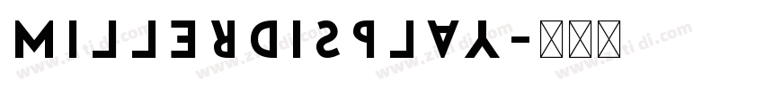 millerdisplay字体转换