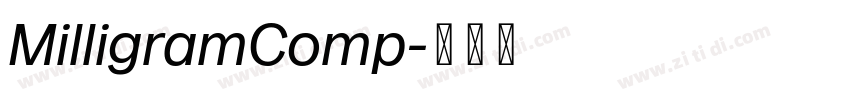MilligramComp字体转换