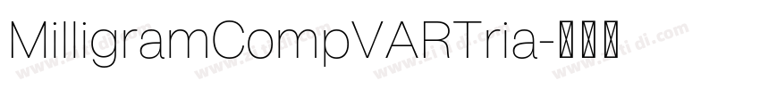 MilligramCompVARTria字体转换