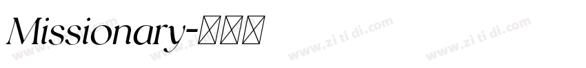 Missionary字体转换