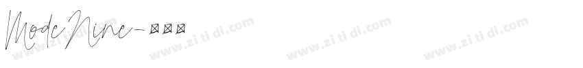 ModeNine字体转换