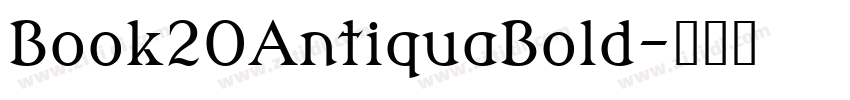 Book20AntiquaBold字体转换
