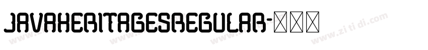 JavaHeritagesRegular字体转换 JavaHeritagesRegular字体转换