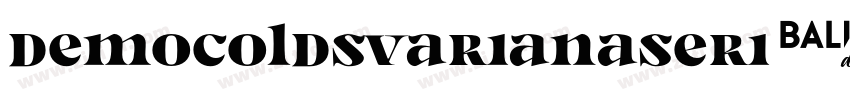 DemoColdsVarianaSeri字体转换