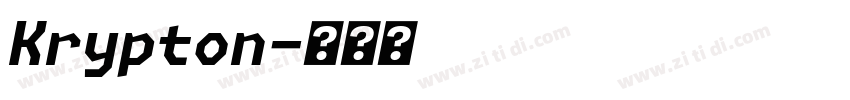 Krypton字体转换