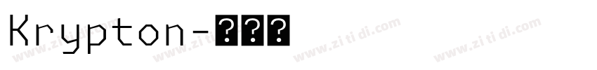 Krypton字体转换