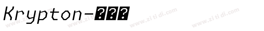Krypton字体转换