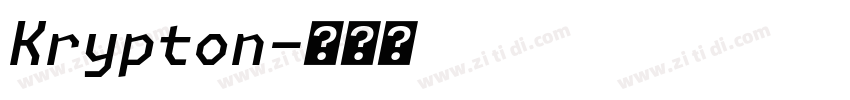Krypton字体转换