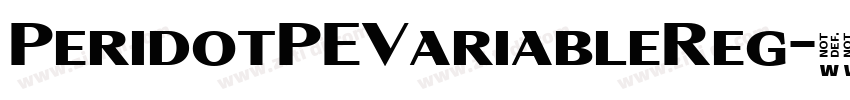 PeridotPEVariableReg字体转换